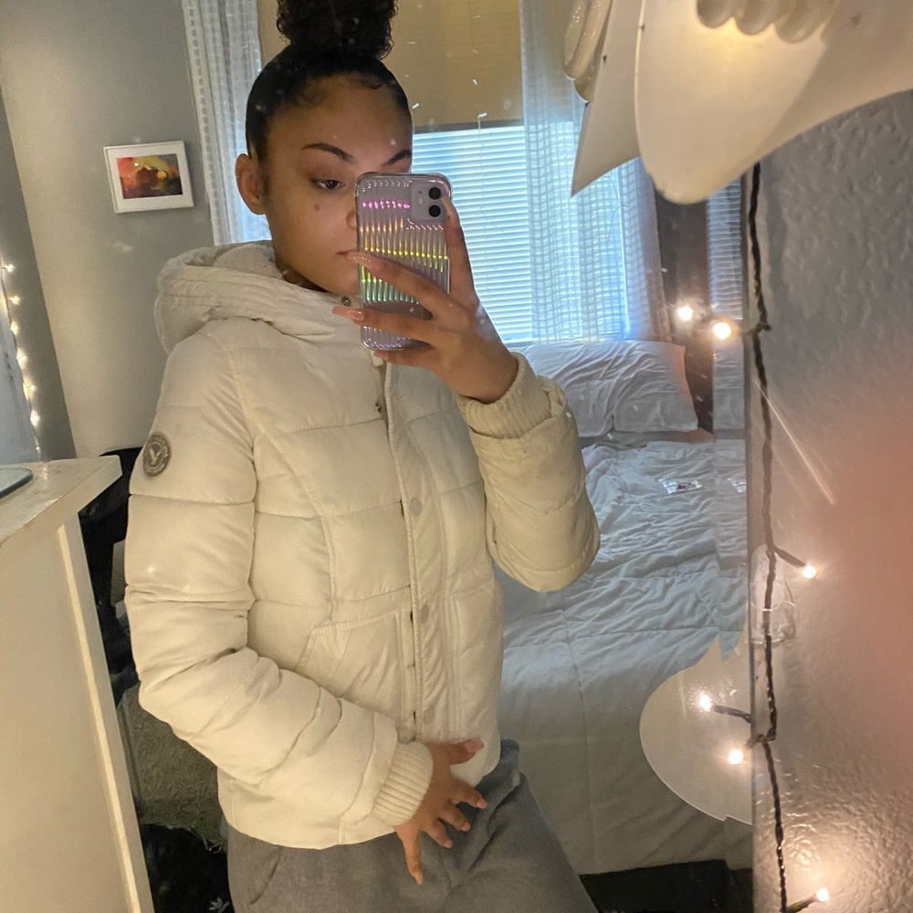 american eagle puff coat❄️